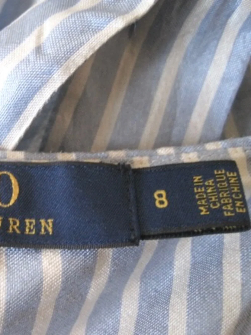 Polo Ralph Lauren Striped  Silk Halter Dress - Picture 8 of 10
